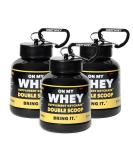 OnMyWhey Double Scoop Protein Powder Funnel Keychain 3-Pack - 3 Count (180cc) - Supplement Accessory - Buy Online on GoSupps.com