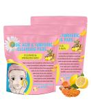 Turmeric Kojic Acid Cleansing Pads - 80 Exfoliating Face Pads for Brightening & Cleansing | International Shipping Available - Buy Online on GoSupps.com