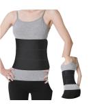 S Abdominal Binder Post Surgery - Elastic Waist Band for Stomach Support & Compression | Latex-free Breathable Hernia Belt for Tummy Tuck & Bariatric - 3 Panel - Fits 30-45" Waist - Black - Buy Online on GoSupps.com