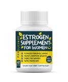 Estrogen Supplement for Women with DIM 350 mg - Hormone Balance Support | Vegan-Friendly - 60 Capsules by Porelesque - Buy Online on GoSupps.com