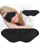 Premium 3D Contoured Sleep Eye Mask for Men & Women - Light Blocking Soft Comfort Blindfold for Travel & Yoga - Perfect for Naps - Buy Online on GoSupps.com