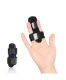 Mallet Finger Splint - Aluminum Finger Support for Broken Fingers | Pain Relief & Stabilization for Sprains & Arthritis | 2.7 inch M Black - Buy Online on GoSupps.com
