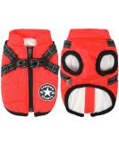 Buy Windproof & Waterproof Dog Jackets - 2 in 1 Cold Weather Coats for Large Dogs - Red 4XL Winter Vest - Buy Online on GoSupps.com
