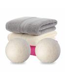 Wool Dryer Balls Natural Fabric Softener Reusable Organic Wool Laundry Balls Tumble Dryer Balls for Fabric Softening Reduce Drying Time Noise Wrinkles Free 7cm in Size Natural Wool (Pack of 2) - Buy Online on GoSupps.com