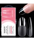 Ysuvin 240pcs Transparent Nail Tips - Medium Oval Soft Gel Full Cover for Technicians & Salons - Buy Online on GoSupps.com