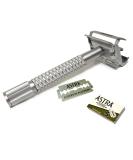 CS-305 Classic Samurai Butterfly Double Edge Safety Razor + 5 Astra Blades - International Shipping Available - Buy Online on GoSupps.com
