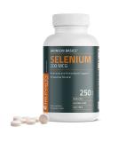 Bronson Selenium 200 mcg - Immune & Antioxidant Support - 250 Vegetarian Tablets - Buy Online on GoSupps.com