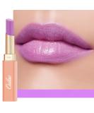 Oulac Moisture Shine Lipstick - Light Lavender Tinted Balm for Dry Lips | Hydrating Vegan Lipstick with Glossy Finish (10) - Buy Online on GoSupps.com