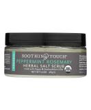 Organic Peppermint Rosemary Salt Scrub - 10 oz | Soothing Touch Herbal Exfoliating Treatment - Buy Online on GoSupps.com