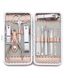 Professional Nail Clippers Kit - Stainless Steel 12Pcs Pedicure Manicure Set for Travel or Home (Rose Gold) - Buy Online on GoSupps.com