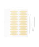 VOCOSTE Double Eyelid Stickers - 600 Pcs Invisible Eye Lift Tape with Tweezers & Fork | Perfect for Single Asymmetrical & Droopy Eyes - Beige - Buy Online on GoSupps.com
