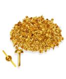 500 Pcs 8mm x 16mm Brass Round Head Fastener Brads for Arts, Crafts, Scrapbooking, Decorating - DIY Uses - Buy Online on GoSupps.com
