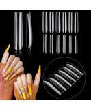 504Pcs Clear Nail Tips for Acrylic Nails Professional  XXL / XXXL Extra Long Tapered Square Acrylic Nail Tips  Full Cover Fake Nails False Nails  Nail Extension for Manicure Salon Home DIY Nail Art 504Pcs XXXL Square Bag - Buy Online on GoSupps.com