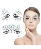 Crystal Festival Face Jewels Rhinestone Body Gems Stickers - 2pcs - Buy Online on GoSupps.com