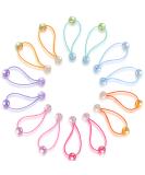 14 Pcs Double Balls Elastic Ponytail Holders Colorful Kids Hair Ties with Balls Cute Ball Hair Ties Circle Bubble Hair Bands Rubber Hair Elastics Ties for Baby Toddler Girls Women (Stylish Style) - Buy Online on GoSupps.com