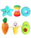 Kapetgo 6 Pack Luxury Dog Squeaky Toys for Puppy Cute Small Plush Dog Toys for Small Medium Dogs - Buy Online on GoSupps.com