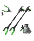 2 Pack Grabber Reacher Tool with Shoehorn  Jellas 32 Inch Grabber Tool for Elderly  360 Rotating Head Outdoor and Indoor Trash Picker Grabber  Reacher Grabber Pick-up Tool (Green) - Buy Online on GoSupps.com