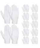 Jtkrew 12 Pairs White Cotton Gloves for Moisturizing | Overnight Hand Spa Treatment for Eczema & Cracked Skin - Buy Online on GoSupps.com
