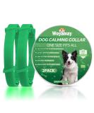 Woyamay Calm Collar for Dogs | Adjustable Luminous Stress Relief Collar with Pheromones | Natural Calming Solution for All Dog Sizes - 2 Pieces (Green) - Buy Online on GoSupps.com