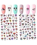 2 Packs Cute Kawaii Cartoon Mouse Nail Stickers - Self-Adhesive Decals for Women, Girls & Kids (75+ Decals) | Nail Art Stickers - Buy Online on GoSupps.com