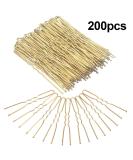 Buy Dokpav 200 U-Shape Gold Bobby Pins for Girls & Women | International Shipping Available - Buy Online on GoSupps.com