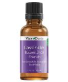 Viva Doria 100% Pure French Lavender Essential Oil | Food Grade Undiluted 30 mL Premium Aromatherapy & Cooking Oil - Buy Online on GoSupps.com