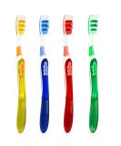 Shield Care Toothbrush Dual Pro - Expert Care Soft Bristles - Anti-Slip Grip - Adult - 4 Count - Yellow Red Blue Green - Buy Online on GoSupps.com