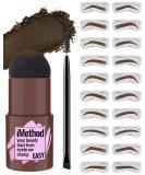 iMethod Eyebrow Stamp and Eyebrow Stencil Kit - Eyebrow Stamp and Shaping Kit for Perfect Brow, Eye Brow Shaping Kit, Long-lasting, Brown 03 Brown - Buy Online on GoSupps.com