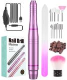 Electric Nail Files Nanssigy Nail Drill for Acrylic Nails Gel Nail Files Professional 20000 RPM 11 Drill Bits Adjustable Speed Electric Manicure Pedicure Set for Nail Beginner Tech Women Girl Purple - Buy Online on GoSupps.com