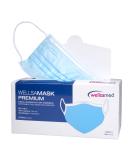 Buy Wellsamed Wellsamask Surgical Masks - Disposable 3-Layer 50-Pack Blue CE/EN 14683 Type IIR | International Shipping Available - Buy Online on GoSupps.com