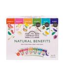 Ahmad Tea Natural Benefit Functional Tea Selection Pack | Green teas Fruit & Herbal Infusions | Perfect herbal tea gift - 60 Teabag Sachets | 6 blends Natural Benefit Selection Pack 60 Count (Pack of 1) - Buy Online on GoSupps.com