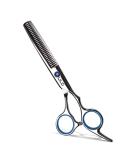 Hair Thinning Scissors Cutting Teeth Shears Professional Barber ULG Hairdressing Texturizing Salon Razor Edge Scissor Japanese Stainless Steel with Detachable Finger Ring 6.5 inch Blue - Buy Online on GoSupps.com