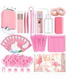 Complete Eyelash Extension Supplies Kit | USB Air Conditioning Blower, Facial Mister, Tweezers, Mirror, Mascara Brush, Lash Shampoo Brush, Glue Rings, Under Eye Gel Pads, and More | Professional Tools for Lash Artists - Buy Online on GoSupps.com