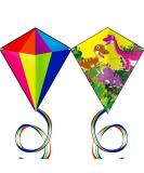 HENGDA KITE Prism Dinosaur Park & Diamond Kite Set - Easy-to-Fly for Kids & Adults - Excellent Fabric - Two Sets in Individual Packaging - Accessories Included (23x27in) - Buy Online on GoSupps.com