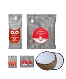 Sandmonk Coconut Activated Charcoal Bags 4 Pack - Natural Odor Absorber & Air Purifier for Home, Car, Shoes, Bathroom, Kitchen, Pets - Smoke Eliminator - Eco-Friendly Solution - Buy Online on GoSupps.com