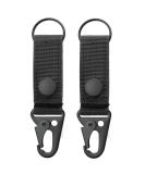 FRTKK Tactical Molle Key Ring Gear Key Keeper Nylon Belt Keychain Molle Webbing Key Clip Buckle for Belts Molle Bags Black - (Pack of 2) - Buy Online on GoSupps.com