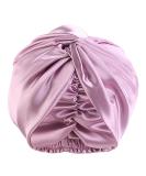 100% Mulberry Silk Women's Night Hat | Soft Adjustable Double Layer Bonnet for Hair Care | Luxurious Purple Sleeping Hat & Shower Hood - Buy Online on GoSupps.com