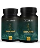 Bacopa Monnieri Brahmi Capsules - 500mg 120 Tablets | | Bacopa Extract | Non - GMO | Gluten & Allergen Free | Brain Supplement | 100% Natural Ingredients | By Ambrosial 60 count (Pack of 2) - Buy Online on GoSupps.com