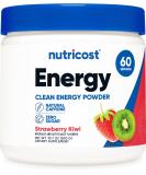 Nutricost Energy Complex Strawberry Kiwi - 300g Clean Energy Powder 60 Servings | Premium Dietary Supplement for Boosted Performance - Buy Online on GoSupps.com