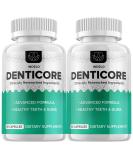 Buy DentiCore Advanced Oral Health Support Capsules (2 Pack) - Natural Probiotic Tooth & Gum Supplement | 120 Capsules - Top Rated Reviews - Buy Online on GoSupps.com