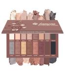 Pro Eyeshadow Palette - Matte Shimmer 16 Colors - Highly Pigmented - Professional Nudes Warm Natural Bronze - Smoky Eye Shadows - Buy Online on GoSupps.com