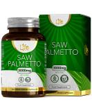 L1fe Nutrition saw palm extract & zinc |3000mg SAW Palmetto & 15mg zinc per portion |120 vegan sawing palm capsules |Genetic engineering milk allergen and gluten-free |Made in Great Britain - Buy Online on GoSupps.com