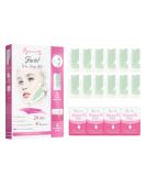 Beauty7 Pre-Cut Facial Wax Strips - 24-Hour Cold Wax for Painless Eyebrow Hair Removal with 4 Clean Oil Cloths - Fast & Effective Persian Wax Solution - Buy Online on GoSupps.com