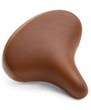 Bikeroo Comfortable Cruiser Bike Seat Extra Wide Bicycle Saddle with Suspension - Great Replacement Soft Bike Saddle for Women and Men Vintage Brown - Buy Online on GoSupps.com