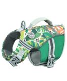 Vivaglory Dog Life Jacket - Adjustable & Durable Sports Style Safety Vest for Small Dogs (XS: 43-51 cm) - Excellent Buoyancy in Green - Buy Online on GoSupps.com
