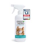 Green Hero Relaxation Spray for Cats - 500ml | Soothing Valerian Lavender & Catnip for Calm & Well-Being - Buy Online on GoSupps.com