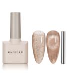 MAYCHAO 15ML Cat Eye Gel Nail Polish 1Pc Nude Magnetic Nail Polish with Magnet Soak off Holographic Cat Eye Gel Polish for Nail Art Manicure Salon DIY at Home - Buy Online on GoSupps.com