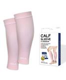Designed by doctors calf compression cuffs stretchy calf support compression calf protection for pain relief muscle recovery varicose veins knee-high leg support M pink 1 pair pink M - Buy Online on GoSupps.com