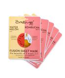 Cr me Shop Watermelon & Kombucha Face Mask - Korean Facial Skincare - Hydrating & Anti-Aging - 5 Sheet Set - Buy Online on GoSupps.com