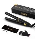 Buy Terviiiix Portable Travel Mini Hair Smoother for Short Hair - Adjustable Temperature Dual Voltage Tourmaline Ceramics Automatic Shutdown - Perfect for International Travel - Buy Online on GoSupps.com